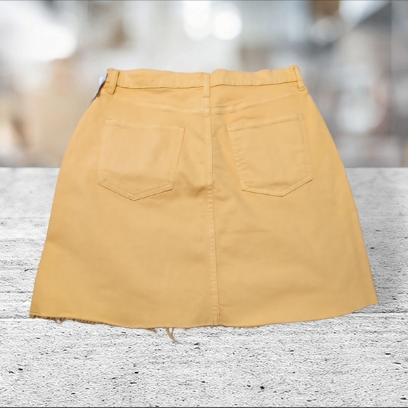 Gap yellow denim skirt size 6 28 T - Picture 7 of 11